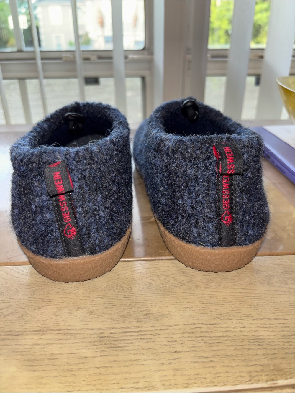 Giesswein Women’s EU 38 Vent Slippers Anthracite Wool NWOB